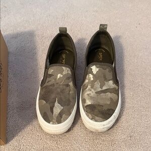 Sperry Camouflage Slip-On Sneakers